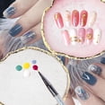thumbnail image 2 of Paleta de uñas de resina GAOSENLONK blanca con borde dorado, 2 of 6