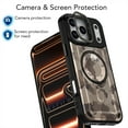 thumbnail image 4 of for iPhone 16 Pro Protective Rugged Case with Adjustable Camera Magnetic Kickstand, Luxury Shockproof Hybrid TPU + PC Ultra Slim Portable Phone Case Cover, Compatible with MagSafe, C, 4 of 5