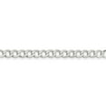 thumbnail image 2 of White Sterling Silver chain Curb 18 in 5.3 mm 5.3mm Polished Flat, 2 of 5