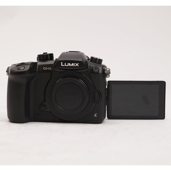 Pre-Owned Panasonic Lumix G DC-GH5 - Digital camera - mirrorless - 20.3 MP - Four Thirds - 4K / 24 fps - body only - Wi-Fi, Bluetooth - black