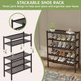 thumbnail image 4 of Zapatero ROMGUAR CRAFT Bamboo de 3 niveles para entrada, 27 x 28 x 51 cm, 4 of 8