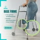 thumbnail image 3 of Andadera Ortopédica 2 en 1 con 2 Ruedas | Andador Plegable de Aluminio Ajustable en Altura | Puños Acojinados y Ruedas 5" | Apoyo para Adultos Mayores hasta 110 kg, 3 of 9