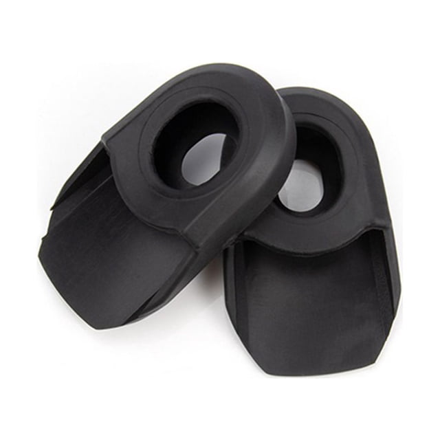 Protector de brazo de manivela de bicicleta Wosthever 2 Piezas Accesorios para botas Ciclismo negro