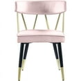 thumbnail image 2 of Meridian Furniture Rheingold Dining Chair, Pink (Set of 2), 2 of 7