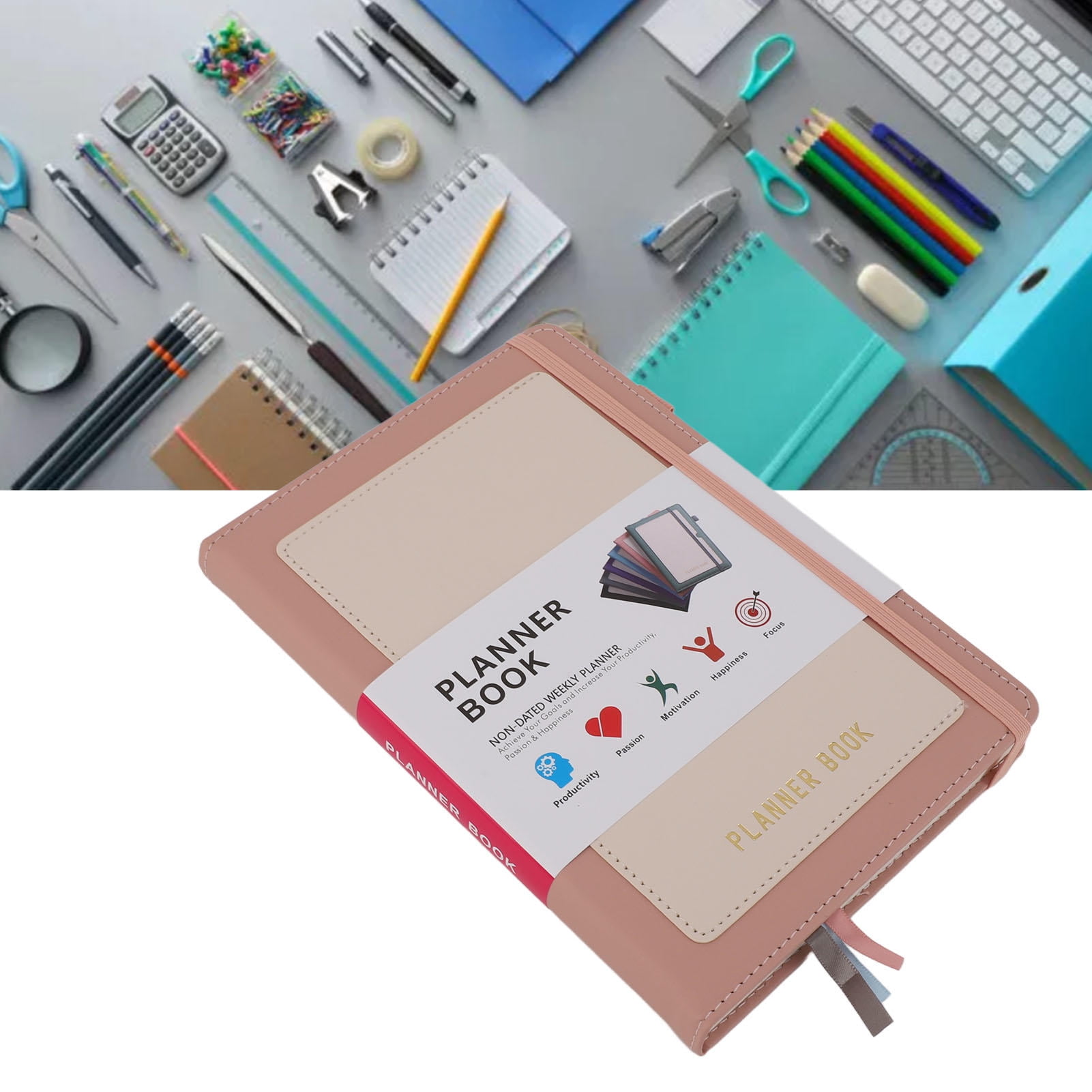 YAHHU PU Leather A5 Journal Notebook, 240 Pages, Thread‑Bound, Versatile Planner