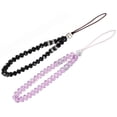 thumbnail image 1 of zdyCGTime Cell Phone Lanyard Strap Bling Crystal Beads Hand Wrist Lanyard Strap String for Cell Phone Camera Purse MP3 MP4 iPod PSP Keychain (2 Packs)(17cmBlack&Purple), 1 of 4