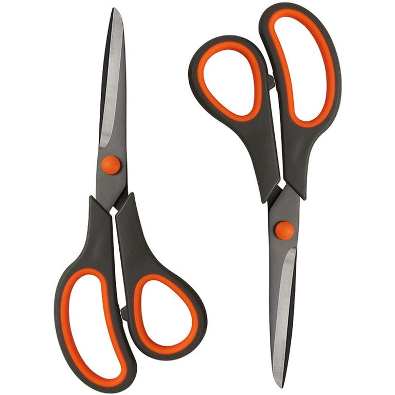 24 Packs Scissors, 8 Multipurpose Scissors, Ultra Sharp Blade Shears, Comfort-Grip Handles, Sturdy Sharp Scissors for Office Home School Sewing