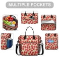 thumbnail image 2 of OBREWU Strawberry Plants Fruit Womens Lunch Box for Work,Insulated Large Strawberry Plants Fruit Lunch Bag for Women,Loncheras Para Mujer,Leakproof Adult Lunch Bag for Work,Beach,Travel,Picnic,Camping, 2 of 7