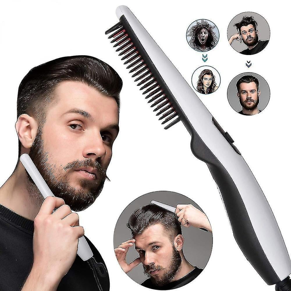 Lishi 2023 New Electric Beard Straightening Comb for Men Quick Hair Styler Walmart