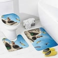 thumbnail image 4 of 4 Piece Tinker-bel Legend of the Never Beast Shower Curtain Sets, with 12 Hooks Non-Slip Rugs Toilet Lid Cover and Bath Mat for Bathroom Decor Set 72in, 4 of 8