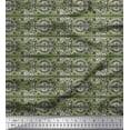 thumbnail image 1 of Soimoi Poly Georgette Fabric Stripe,Leaves & Floral Block Decor Fabric Printed Yard 42 Inch Wide, 1 of 3