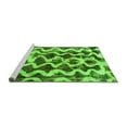 thumbnail image 2 of Ahgly Company Machine Washable Indoor Square Abstract Green Modern Area Rugs, 5' Square, 2 of 4