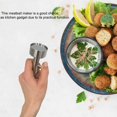 thumbnail image 3 of Patty Press Meatball Maker Food Baster Machine Cookware Patty Press Kitchenware Stainless Steel Rustproof Long Handle Handily Gripped, 3 of 8
