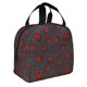 thumbnail image 2 of Easygdp Red Ladybugs On Dark Background Bolsa Térmica Premium - Tela Oxford Impermeable, Gran Capacidad, Bolsillo Frontal, Unisex para Trabajo, Escuela, Actividades al Aire Libre y Picnics, 2 of 8