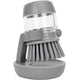 thumbnail image 1 of Cepillo dispensador de jabón para fregar palma con bandeja de goteo, cepillo de lavado para platos, ollas, sartenes, limpieza de fregadero, juego de soporte de almacenamiento para fregador de cocina, 1 of 5