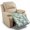 Blue Floral Pattern, variant on Whosucclay Mandala Frog Print Breathable Armless Sofa Cushion Slipcover, Polyester Reclining Cushion Slipcover Soft Recliner Cushion Slipcover for Bedroom