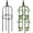 Noir 60CM, variante sur Support de Jardin en Métal, Support pour Plante Grimpante, Tour, Support pour Vigne, Support de Jardinage, Support pour Plante Grimpante en Forme de U, Support pour Fleur, un Support d'Obélisque de Jardin