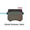 thumbnail image 2 of Universal Parts ATV Disc Brake Pads, 2 of 3