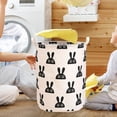 thumbnail image 5 of SIfdSeng Get it Fast Patterned Linen Laundry Hamper Without Lid Large Open Top Stylish and Breathable Fabric for Bedroom Or Bathroom Easy and Durable Design, 5 of 5
