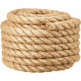 thumbnail image 1 of 20mm Barrier Rope for Stair Handrail/Balcony Railing, Twine for Tug of War, Swings, Ship and Lift, Battle and Gym Climbing, 20mm10m, Beige.., 1 of 5