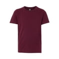 thumbnail image 2 of Next Level Boys' Maroon Cotton Premium Short-sleeved Crew T-shirt, 2 of 3