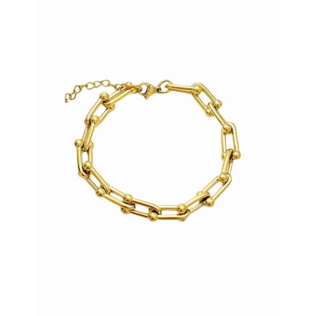 Pulsera de oro laminado en forma de U
