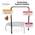 thumbnail image 6 of JumpSport 350 Series 39" Trampoline & Handle Bar w/Bungees, Silver, 6 of 13