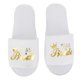 thumbnail image 3 of Zapatillas desechables, 5 pares de zapatillas de hotel con estampado de letras, zapatillas de valor excepcional, 3 of 12