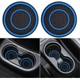 thumbnail image 1 of Auprite Non-Slip Anti Dust Mats - 2 Pack 2.75 Inch Diameter Universal Auto Anti Slip Cup Holder Insert Coaster, Durable, Suitable for Most Car Interior(Blue), 1 of 7
