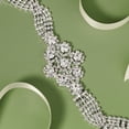 thumbnail image 2 of Rush Women's Cutout Claw Chain Girdle, Party Dress Accessories, Luxury Inlaid Rhinestone Bridal Belt S5407, 2 of 5