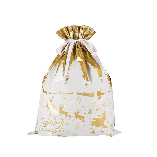 Sac de Bonbons à Cordon avec Décoration de Noël (39*51 cm)