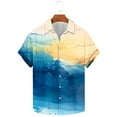 thumbnail image 3 of ZCFZJW Fashion Mens Hawaiian Tops Tropical Print Summer Short Sleeve Button Down Graphic T-Shirts Loose Regular Fit Casual Holiday Vacation Beach Shirts Multicolor#02 L, 3 of 6