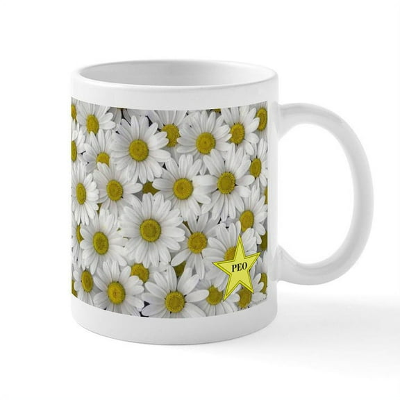 CafePress - PEO Daisy Mug - 11 oz Ceramic Mug - Novelty Coffee Tea Cup