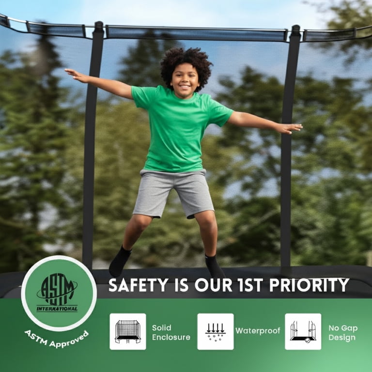 3T CLIP ON Team 跳ね上げ式 カーボンクレードル 未使用セット GVDV Trampoline for kids, 7 x 10 FT Rectangle Outdoor Trampoline