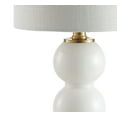 thumbnail image 6 of JONATHAN Y February 21" Glass/Metal LED Table Lamp, White/Brass Gold, JYL1021A, 6 of 7