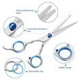 thumbnail image 4 of Hair Cutting Scissors Kits, Stainless Steel Hairdressing Shears Set Professional Thinning Scissors, 4 of 8