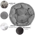 thumbnail image 4 of Cama para mascotas Asvin Medium para perros y gatos, suave y lavable, gris, 4 of 6