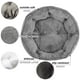 thumbnail image 4 of Cama para mascotas Asvin Medium para perros y gatos, suave y lavable, gris, 4 of 6