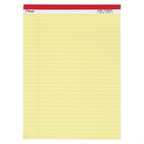 Mead Legal Pad, Perforated, Legal Ruled, Writing Notebook, 8.5in x 11in, Yellow, 50 Pages, 50 Count