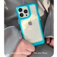 thumbnail image 3 of Funda de silicona transparente a prueba de golpes para iPhone, carcasa dura de acrílico para iPhone 15, 14, 13, 12 Mini, 11 Pro, XS, Max, X, XR, 7, 8 Plus, 3 of 5