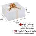 thumbnail image 2 of Extra Large Gift Box with Lid 20x20x10 Inches, Large White Gift Box Giant Gift Boxes with Lids for Presents Packaging for Birthday Surprise, Christmas, Anniversaries, Wedding Party, 2 of 9