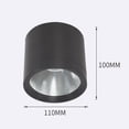 thumbnail image 3 of Downlights de tejado en superficie, Light 12W IP65 Lámparas de a prueba de agua para debajo del alero Pared de fondo Iluminación del Cálido CUTICAT Downlights de techo, 3 of 8