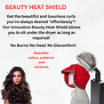 thumbnail image 3 of Hairdryer Beauty Heat Shield Complete Protection from Hot Hair Dryers and Hair Steamers (Smokey Crimson), 3 of 6