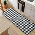thumbnail image 5 of Black White and Gray Checkerboard Pattern Kitchen Rug Mat,Kitchen Runner Rugs Non Skid Washable,Decorative Kitchen Floor Mats for Kitchen,Sink,Laundry,17"x47.2", 5 of 7