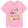 Big Girls T Shirts Fashionable Letter Round Neck Short Sleeved Trendy ...