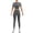 D3/Grey, variant on Afdoent Womens Workout Set Seamless Workout High Waisted Leggings With Built In Bra Top Short Sleeve Athletic Yoga Outfit For Fitness Fashion Clothes