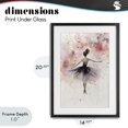 thumbnail image 4 of Stupell Industries Eclectic Watercolor Ballerina Atmosphere Black Framed Print Under Glass, 14 x 20, by Creative Studio, 4 of 8