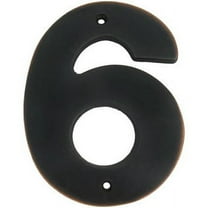 Contemporary House Number, #6, 5 Inches, Vintage Bronze by Stone Harbor Hardware