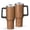 Black-8, variant on 40oz Tumbler with Handle and Straw, Vacuum Insulated Stainless Steel Travel Mug, Fits Car Cup Holder, Wood Print