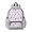 White Purple Butterfly Flower Pattern, variant on Pink Butterfly Word Pattern Cute School Backpack with Padded Back and Adjustable Shoulder Straps 13.4"x11"x4.7"